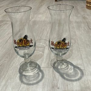 Hard Rock Cafe Hurricane Glasses